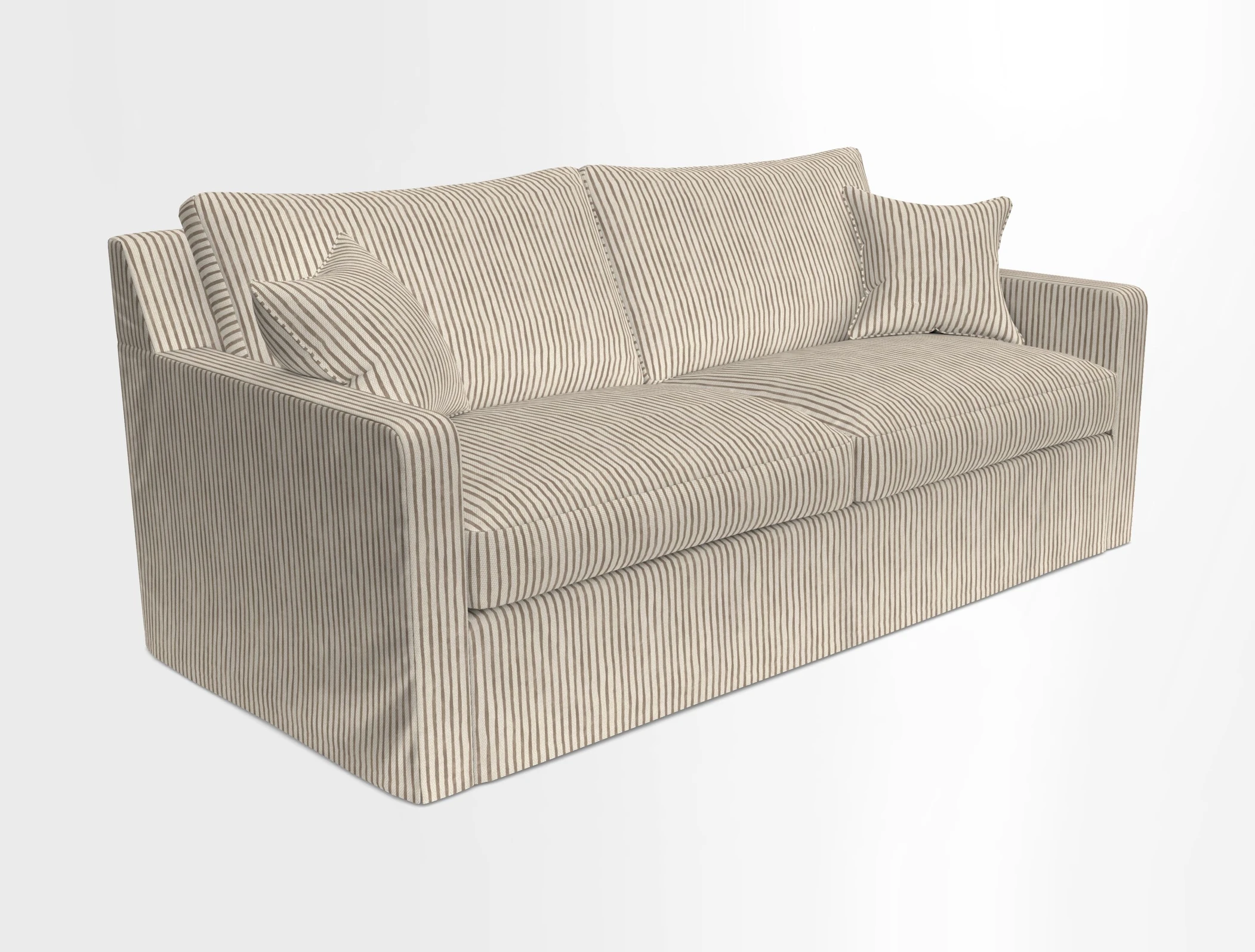 Stopham Sofa Bed in Romo Linara Shingle, seat in Designer's Guild Florian Corn