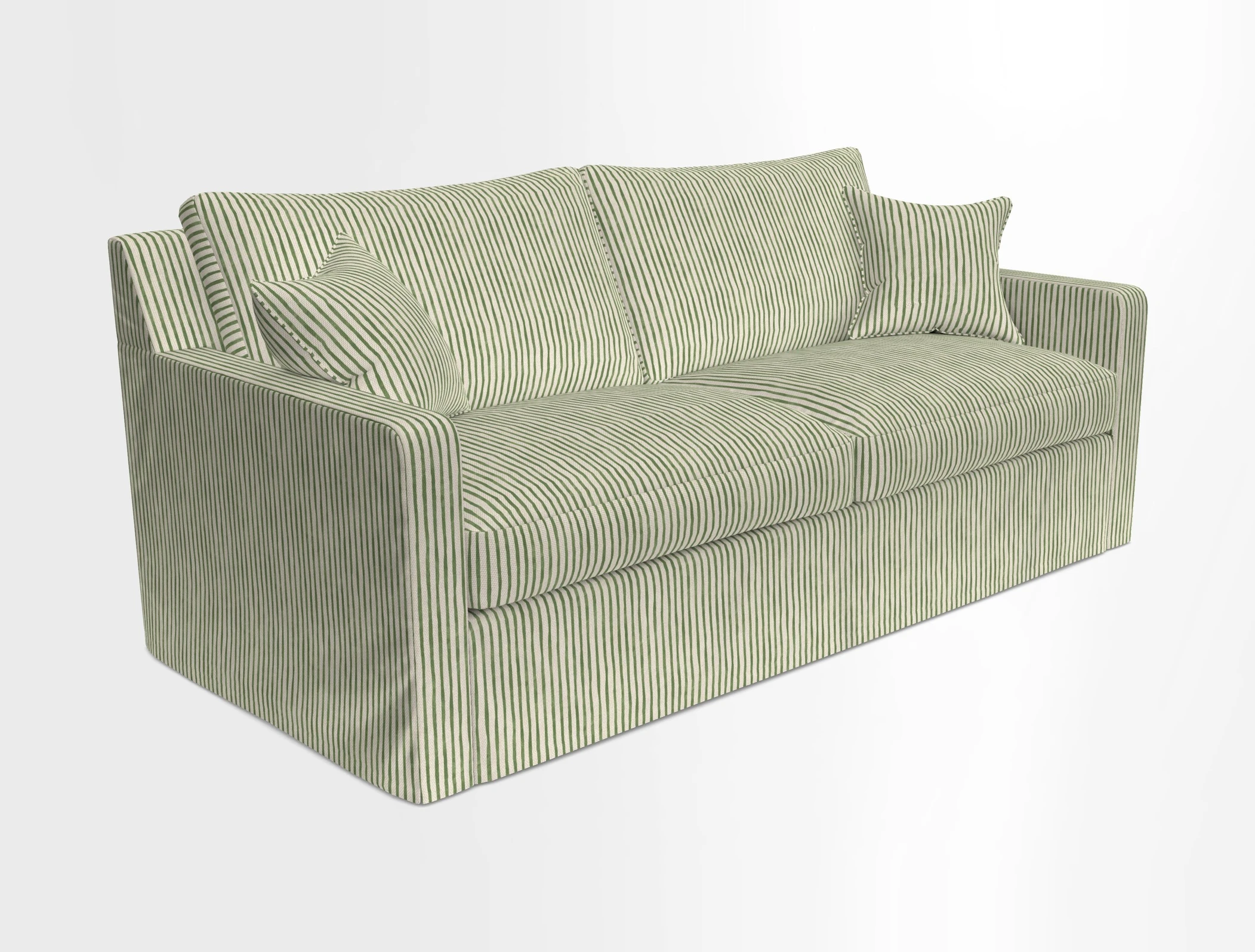 Stopham Sofa Bed in Romo Linara Shingle, seat in Designer's Guild Florian Corn