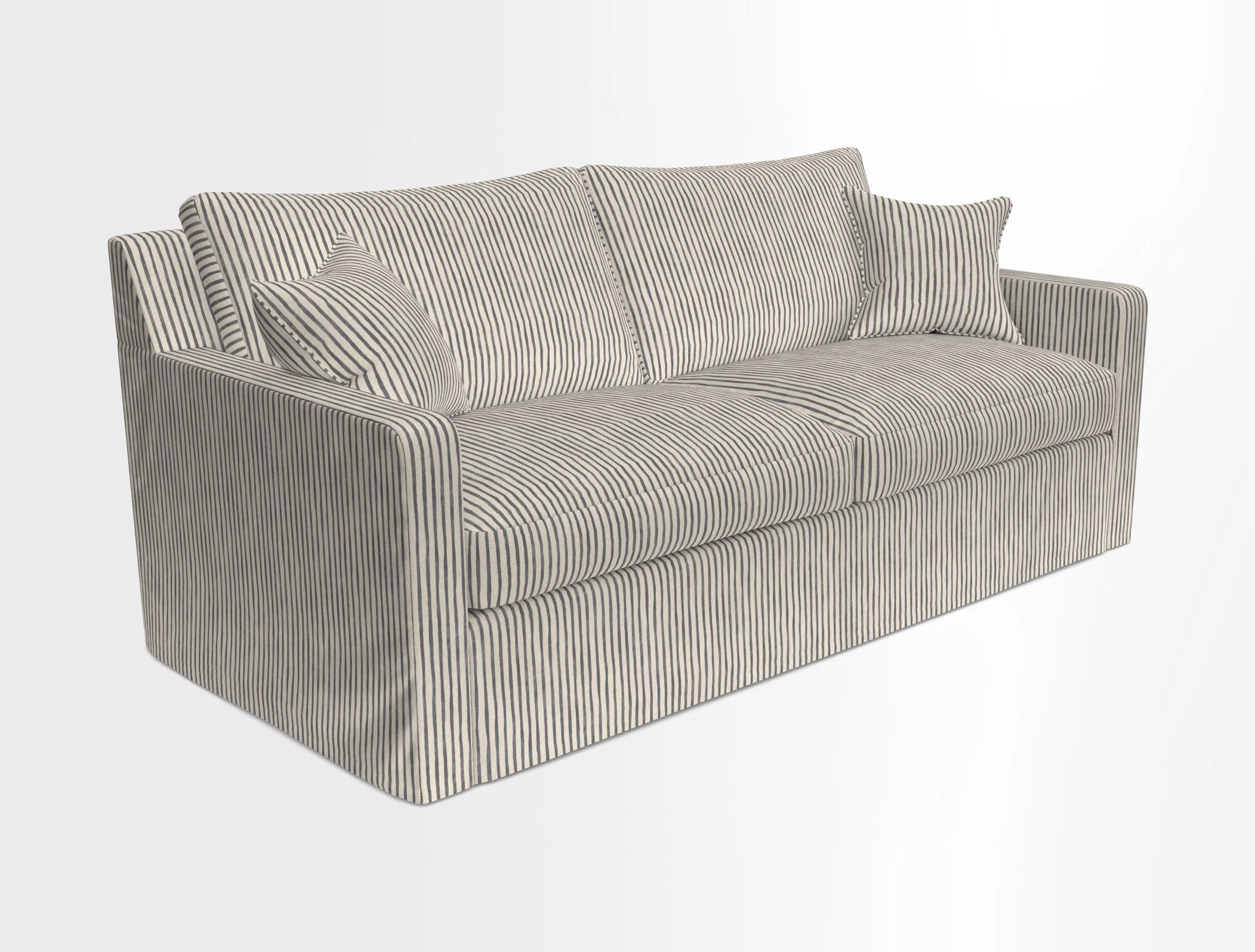 Stopham Sofa Bed in Romo Linara Shingle, seat in Designer's Guild Florian Corn