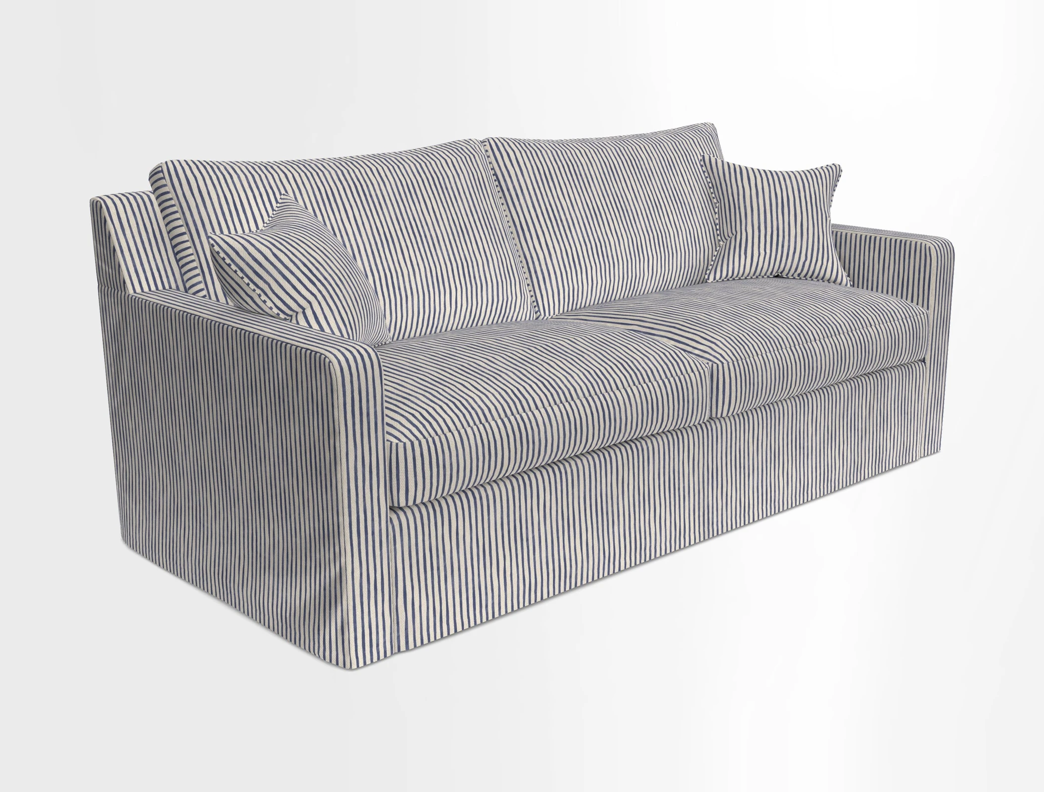 Stopham Sofa Bed in Romo Linara Shingle, seat in Designer's Guild Florian Corn
