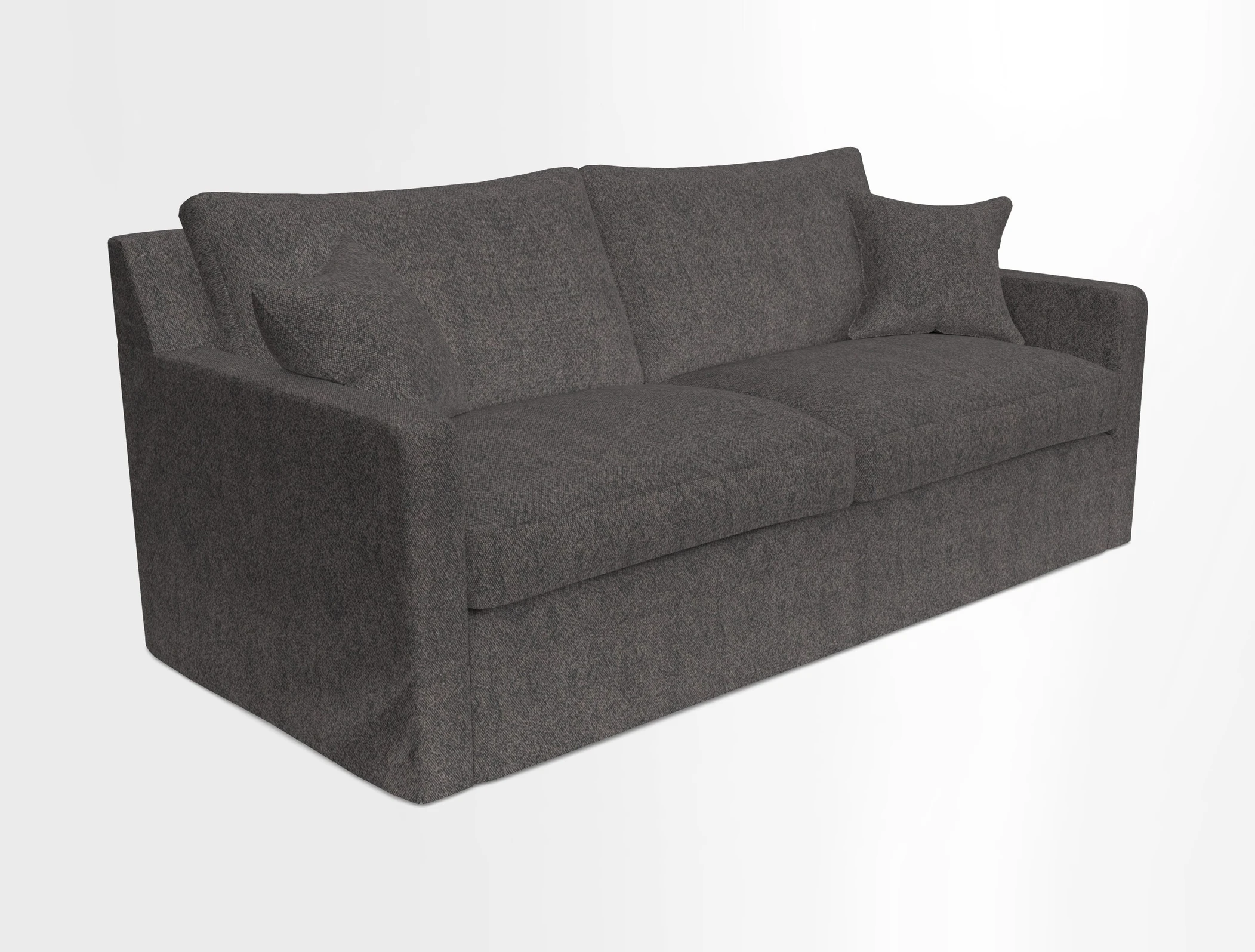 Stopham Sofa Bed in Romo Linara Shingle, seat in Designer's Guild Florian Corn
