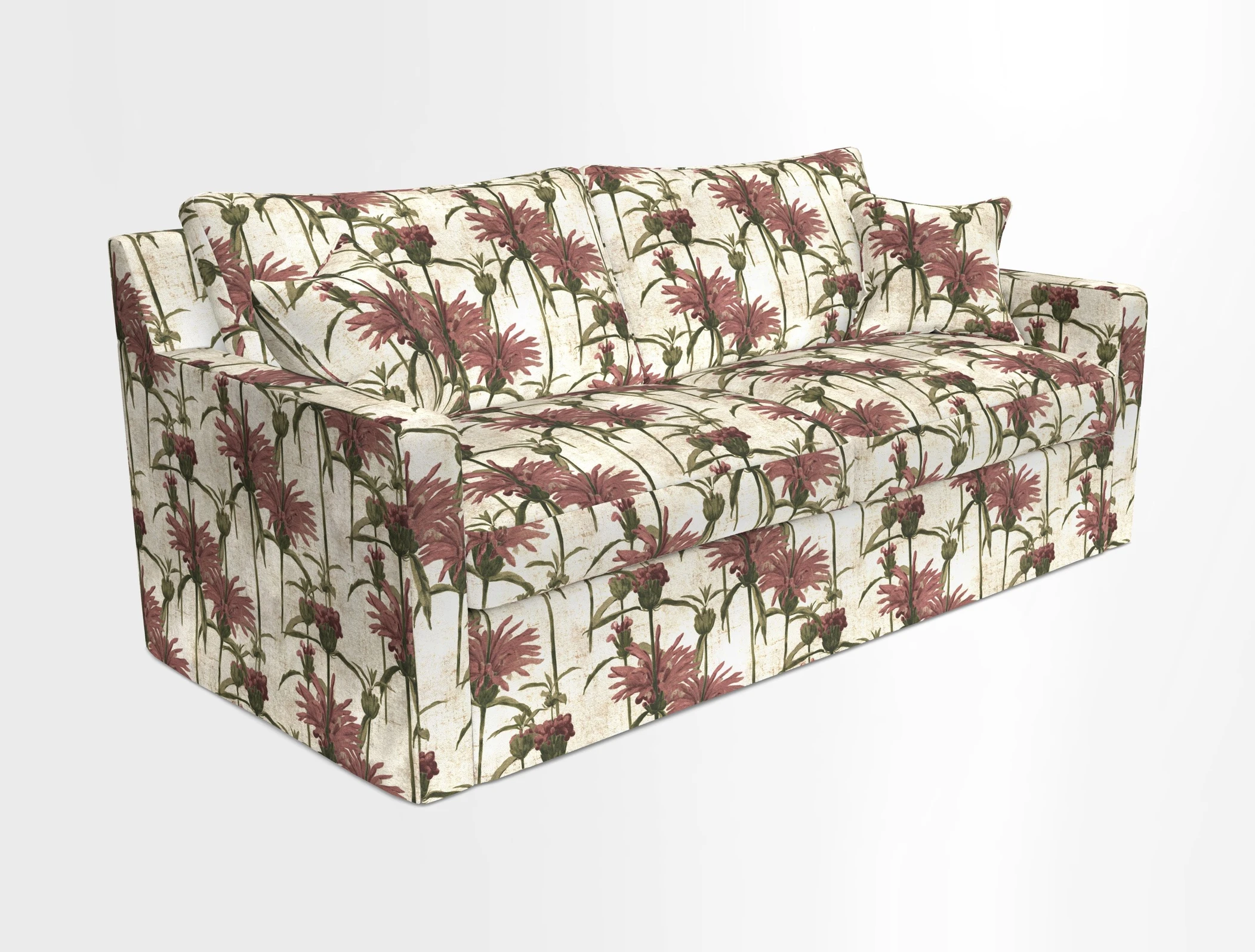 Stopham Sofa Bed in Romo Linara Shingle, seat in Designer's Guild Florian Corn