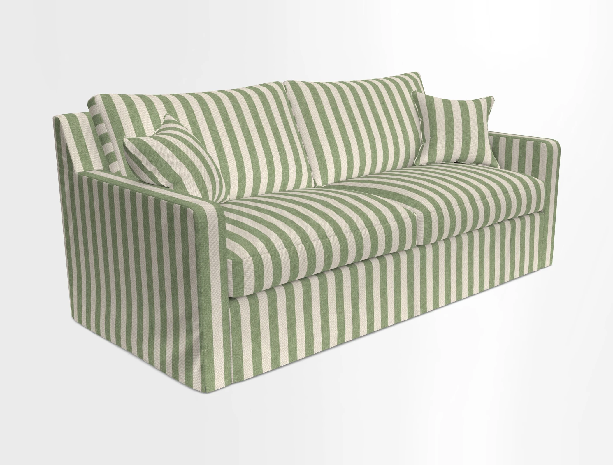 Stopham Sofa Bed in Romo Linara Shingle, seat in Designer's Guild Florian Corn