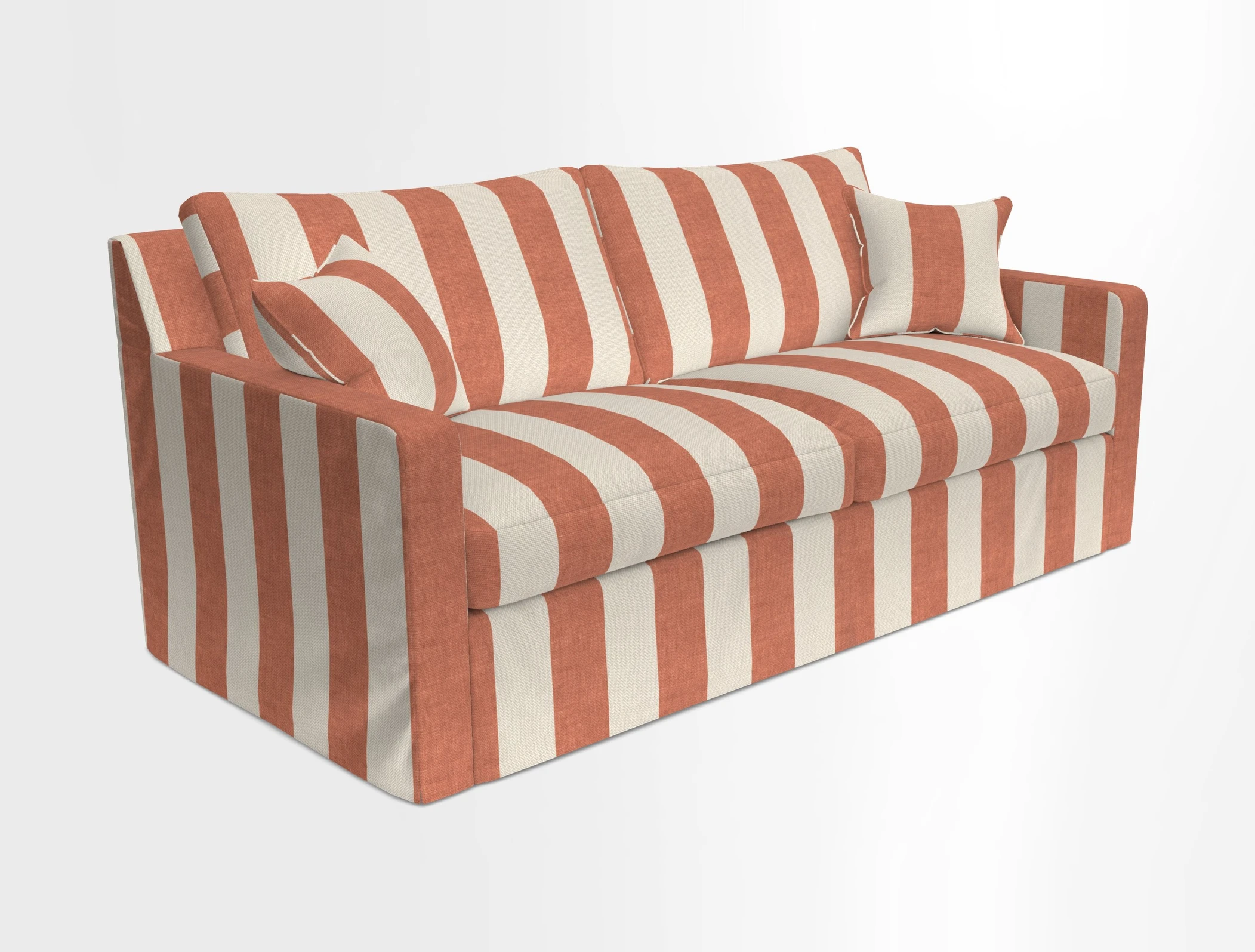 Stopham Sofa Bed in Romo Linara Shingle, seat in Designer's Guild Florian Corn