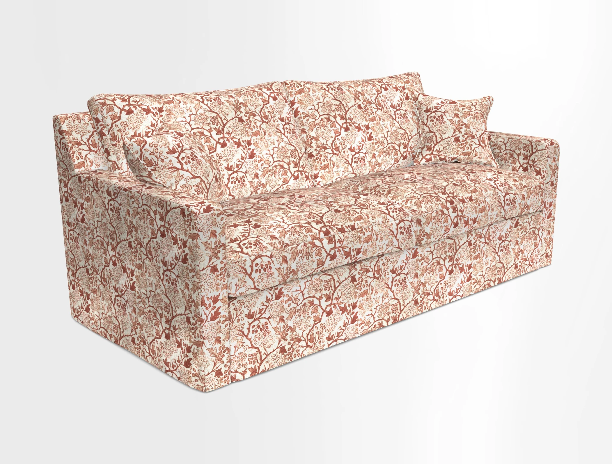 Stopham Sofa Bed in Romo Linara Shingle, seat in Designer's Guild Florian Corn