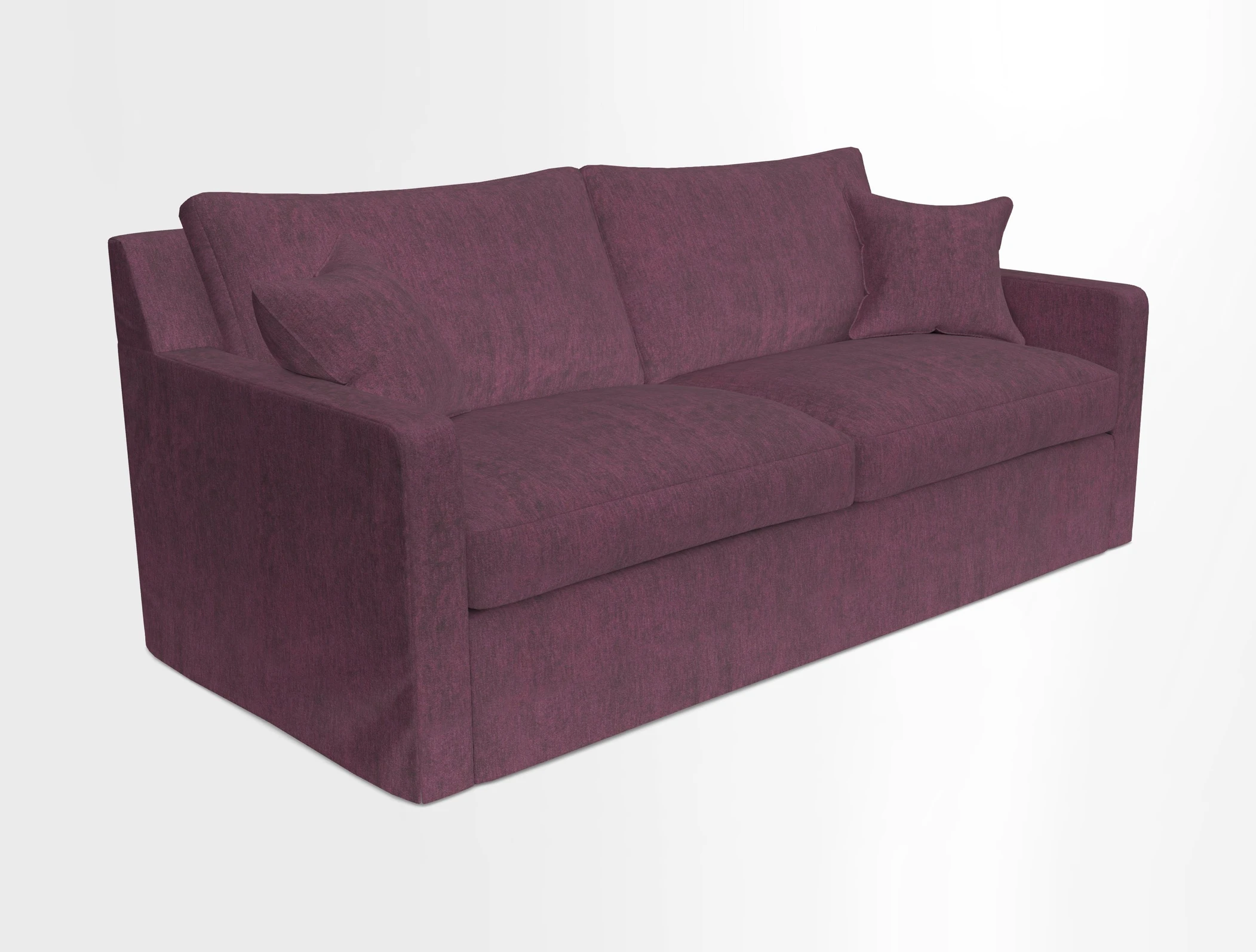 Stopham Sofa Bed in Romo Linara Shingle, seat in Designer's Guild Florian Corn