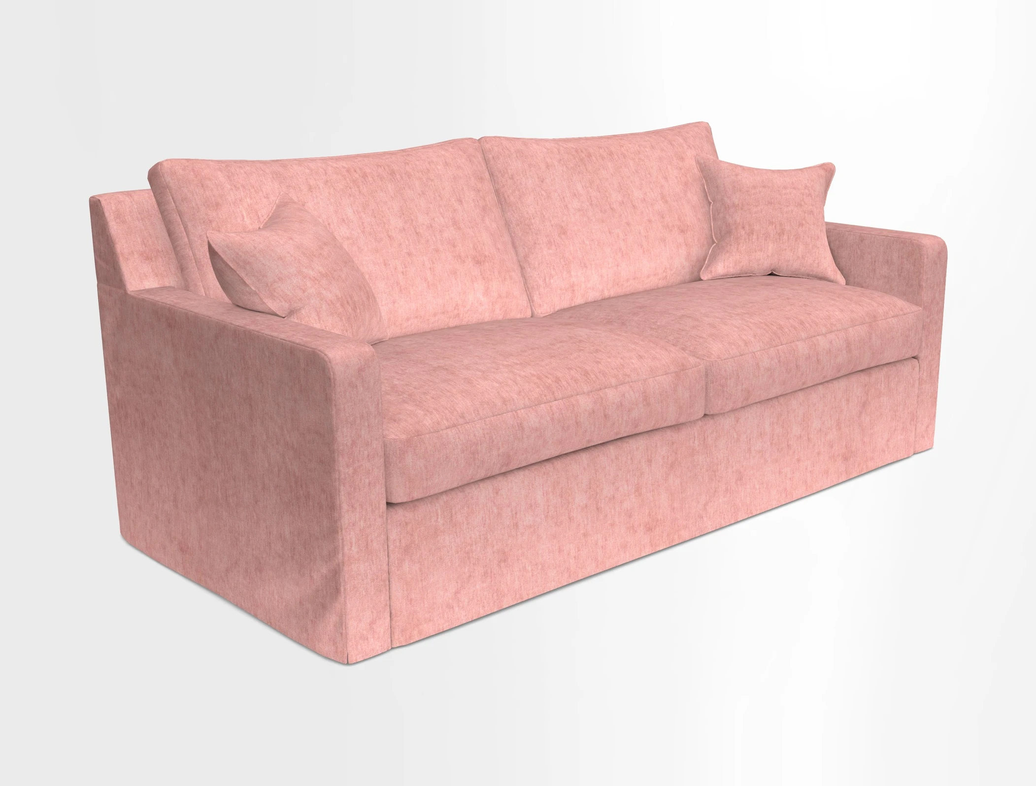 Stopham Sofa Bed in Romo Linara Shingle, seat in Designer's Guild Florian Corn