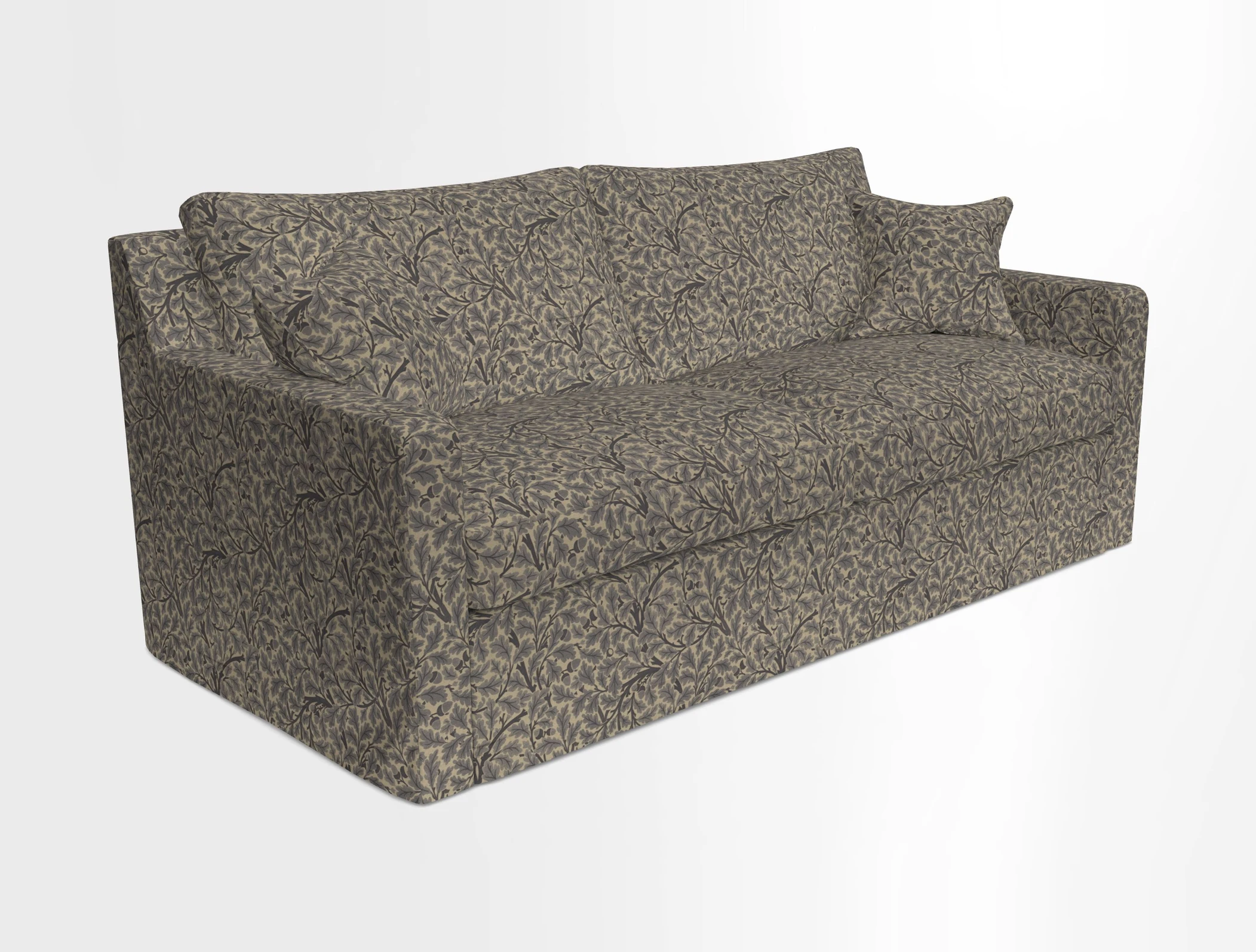 Stopham Sofa Bed in Romo Linara Shingle, seat in Designer's Guild Florian Corn