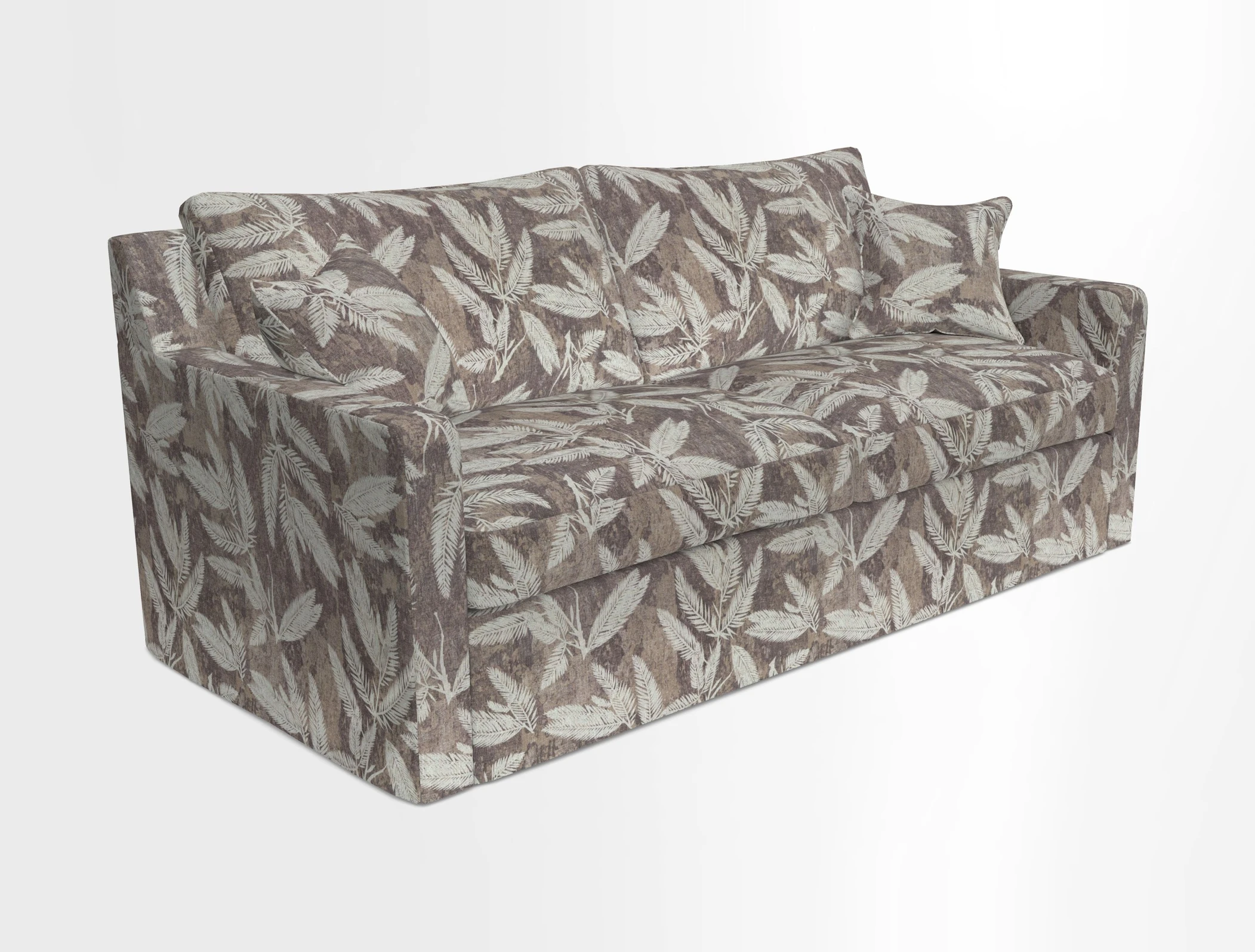 Stopham Sofa Bed in Romo Linara Shingle, seat in Designer's Guild Florian Corn