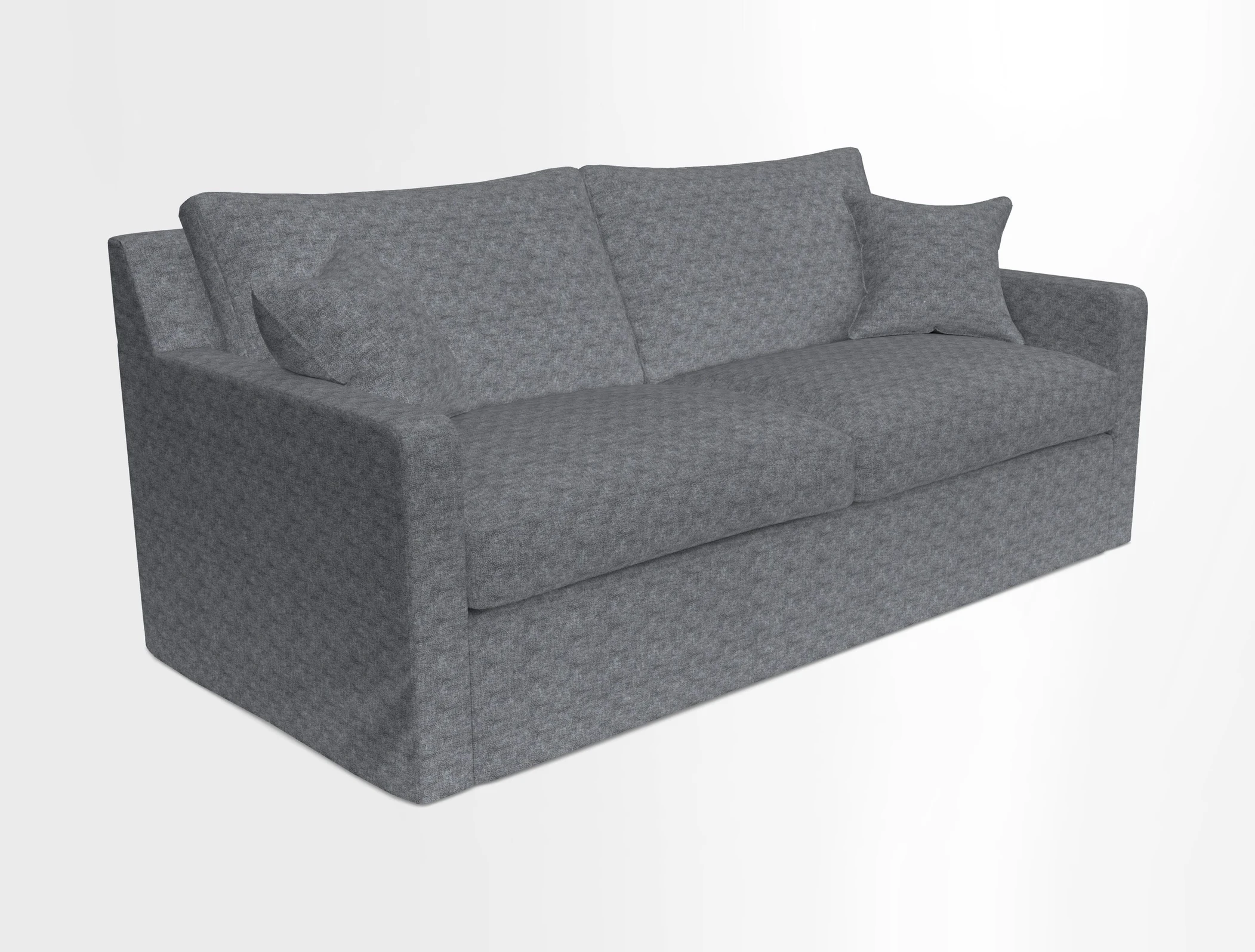 Stopham Sofa Bed in Romo Linara Shingle, seat in Designer's Guild Florian Corn