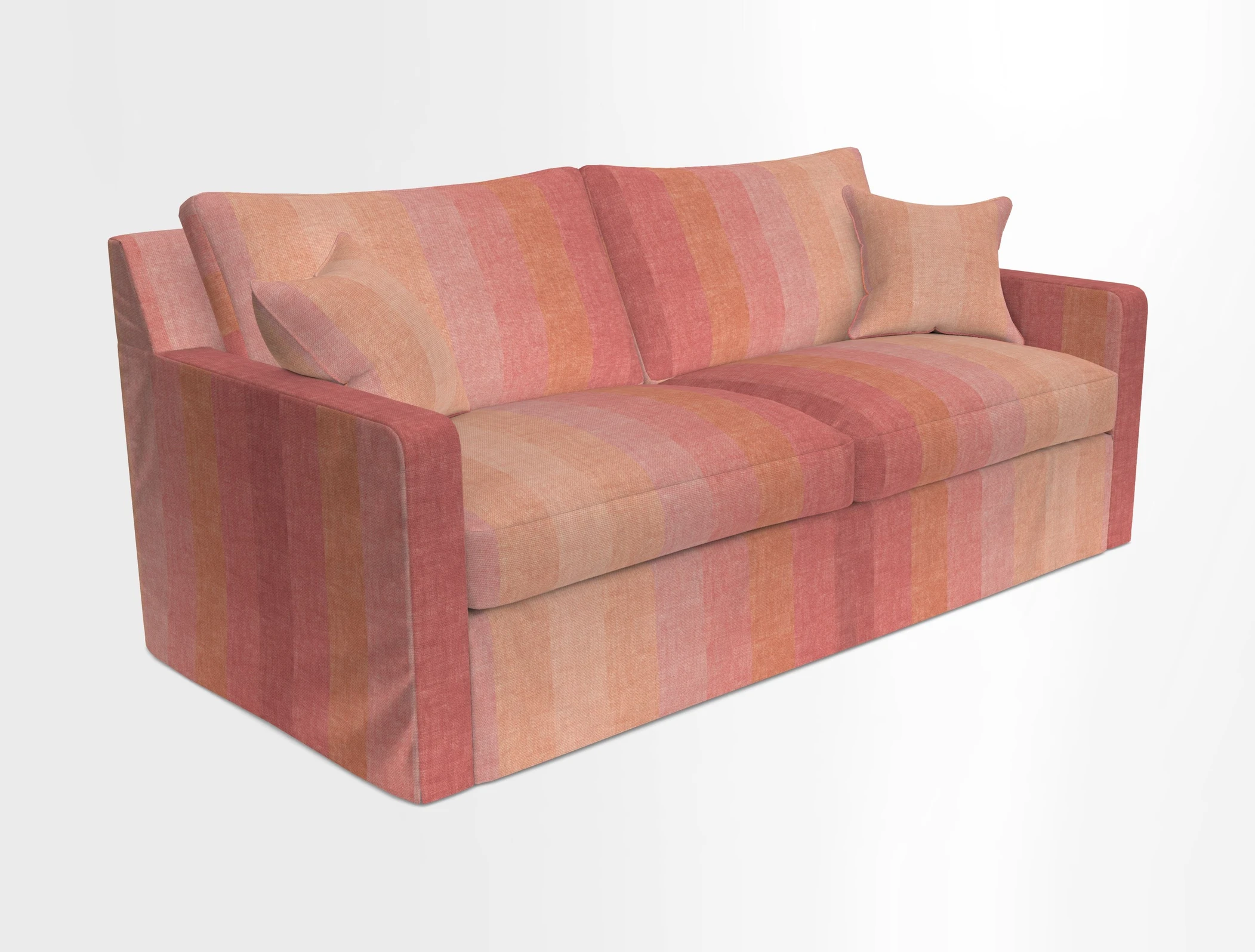 Stopham Sofa Bed in Romo Linara Shingle, seat in Designer's Guild Florian Corn