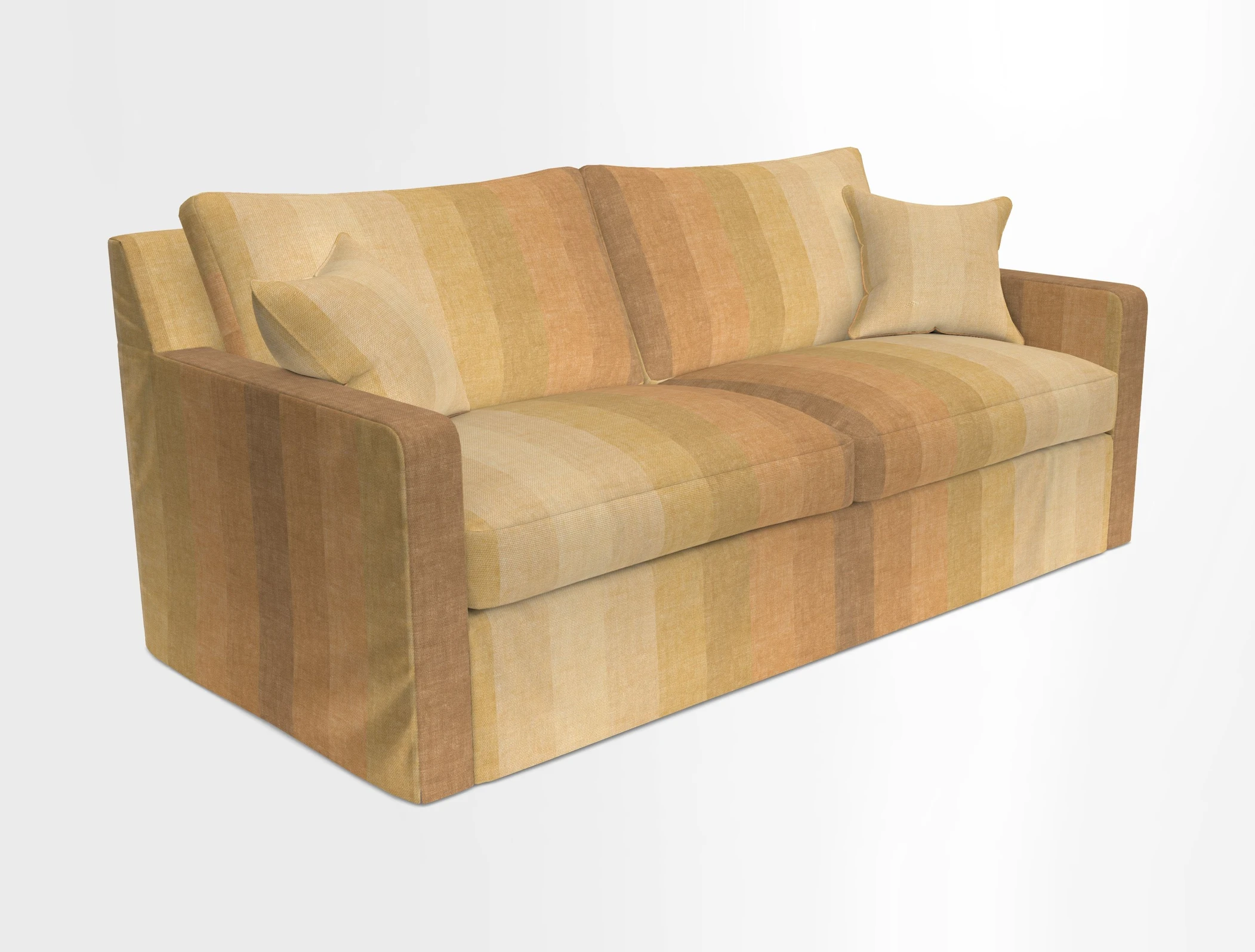 Stopham Sofa Bed in Romo Linara Shingle, seat in Designer's Guild Florian Corn