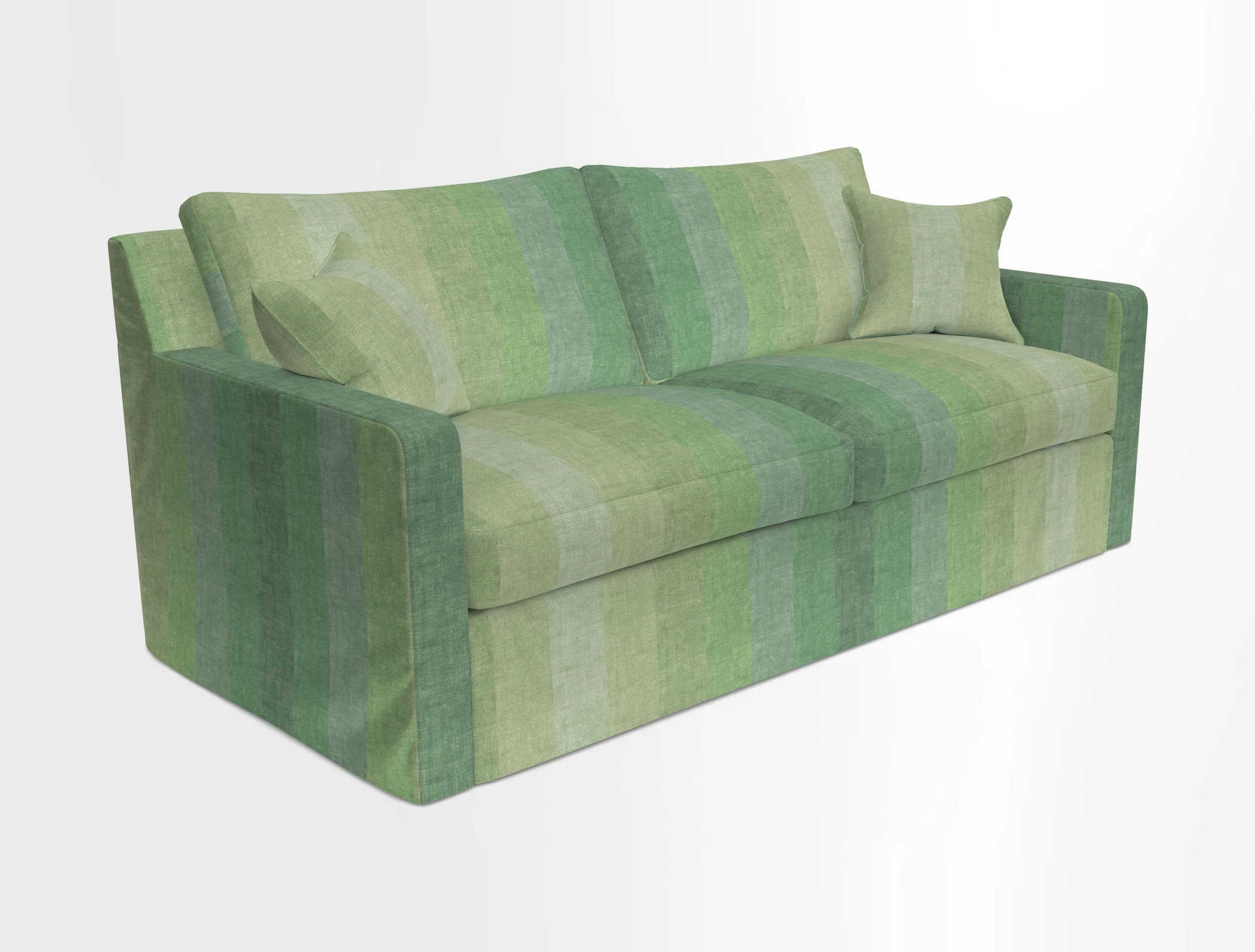 Stopham Sofa Bed in Romo Linara Shingle, seat in Designer's Guild Florian Corn