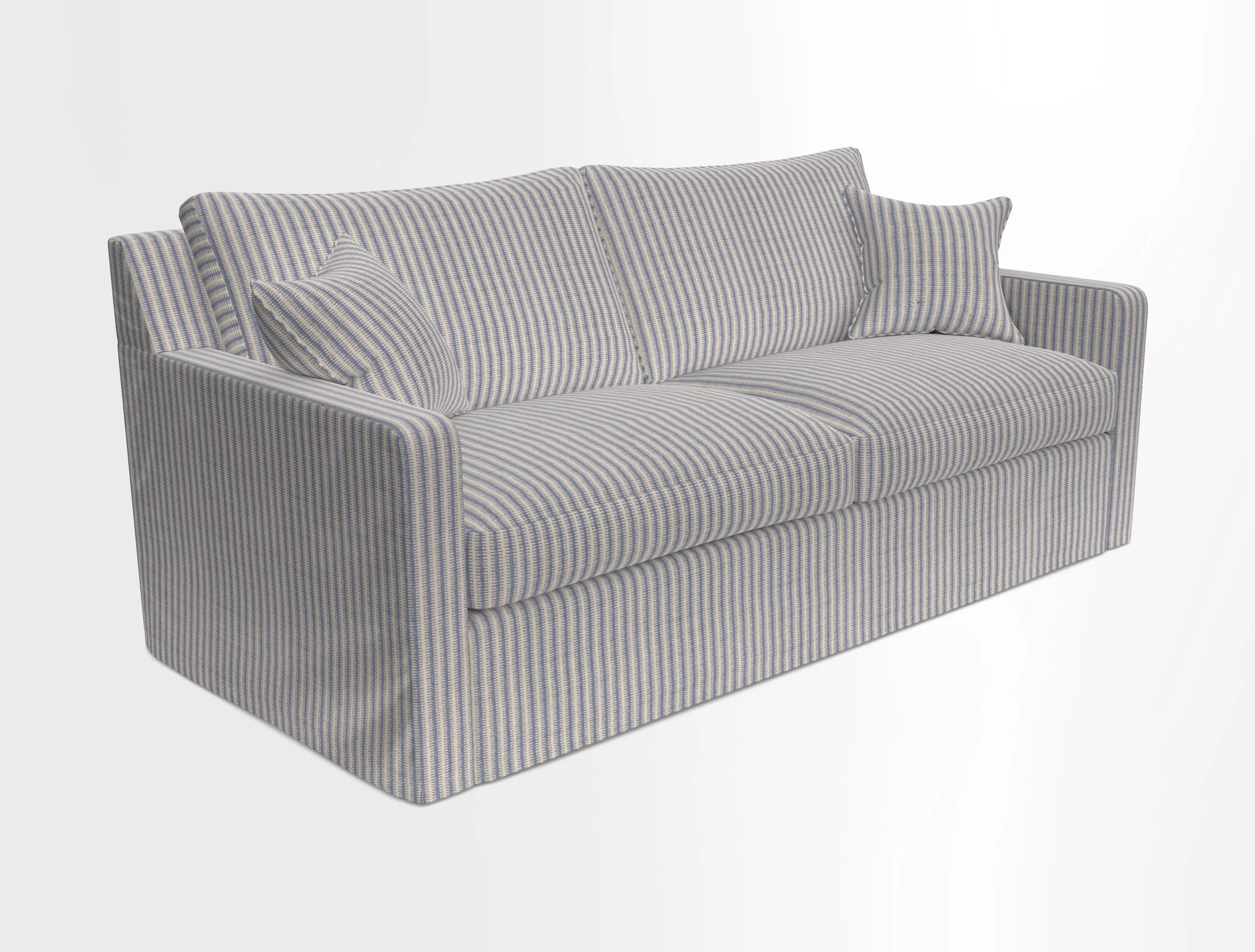 Stopham Sofa Bed in Romo Linara Shingle, seat in Designer's Guild Florian Corn