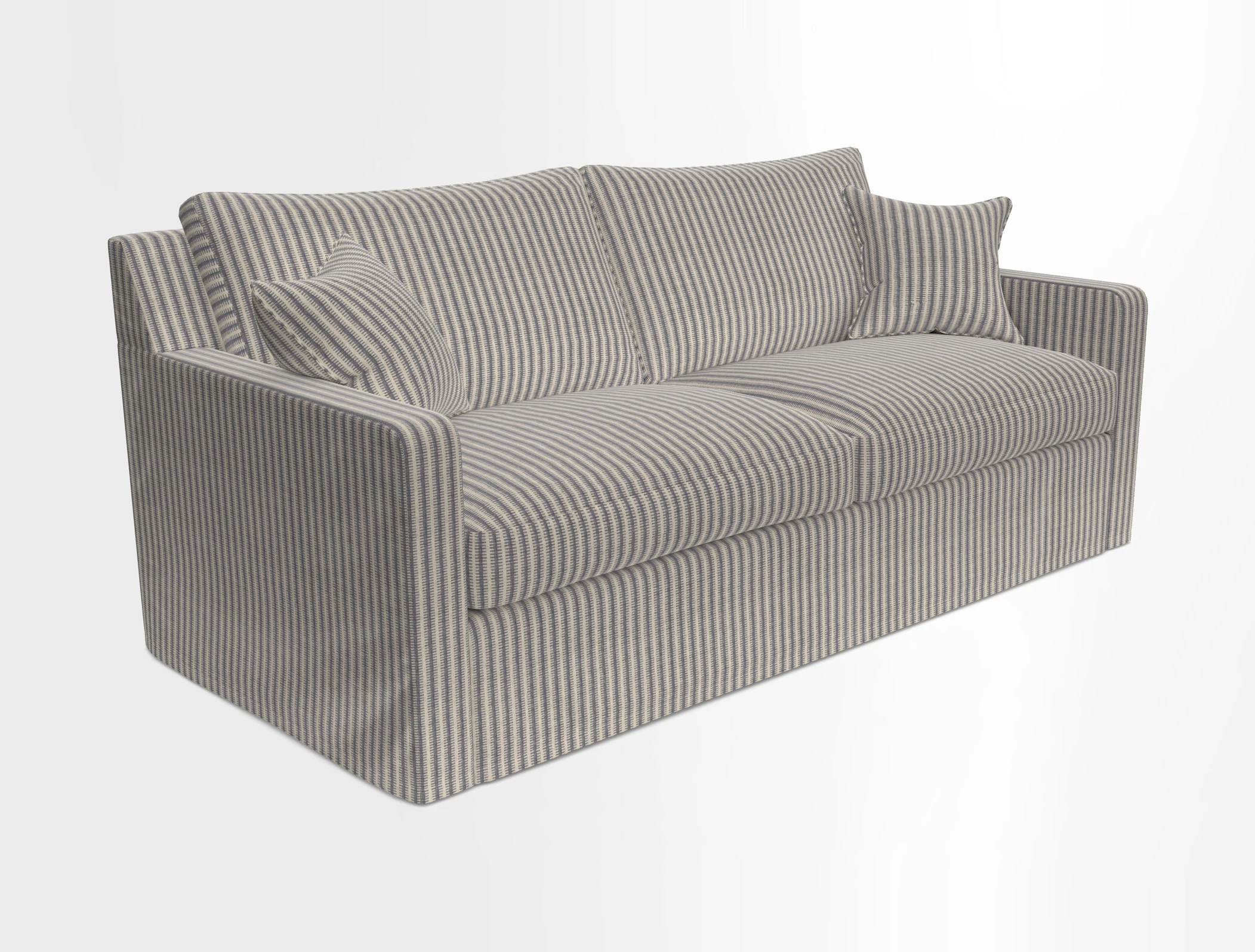 Stopham Sofa Bed in Romo Linara Shingle, seat in Designer's Guild Florian Corn
