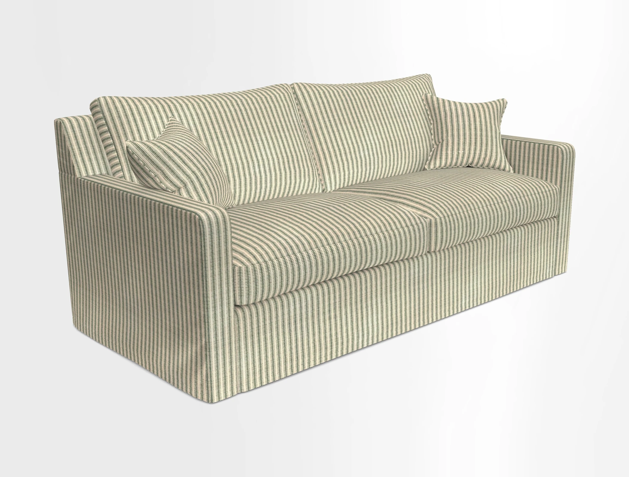 Stopham Sofa Bed in Romo Linara Shingle, seat in Designer's Guild Florian Corn