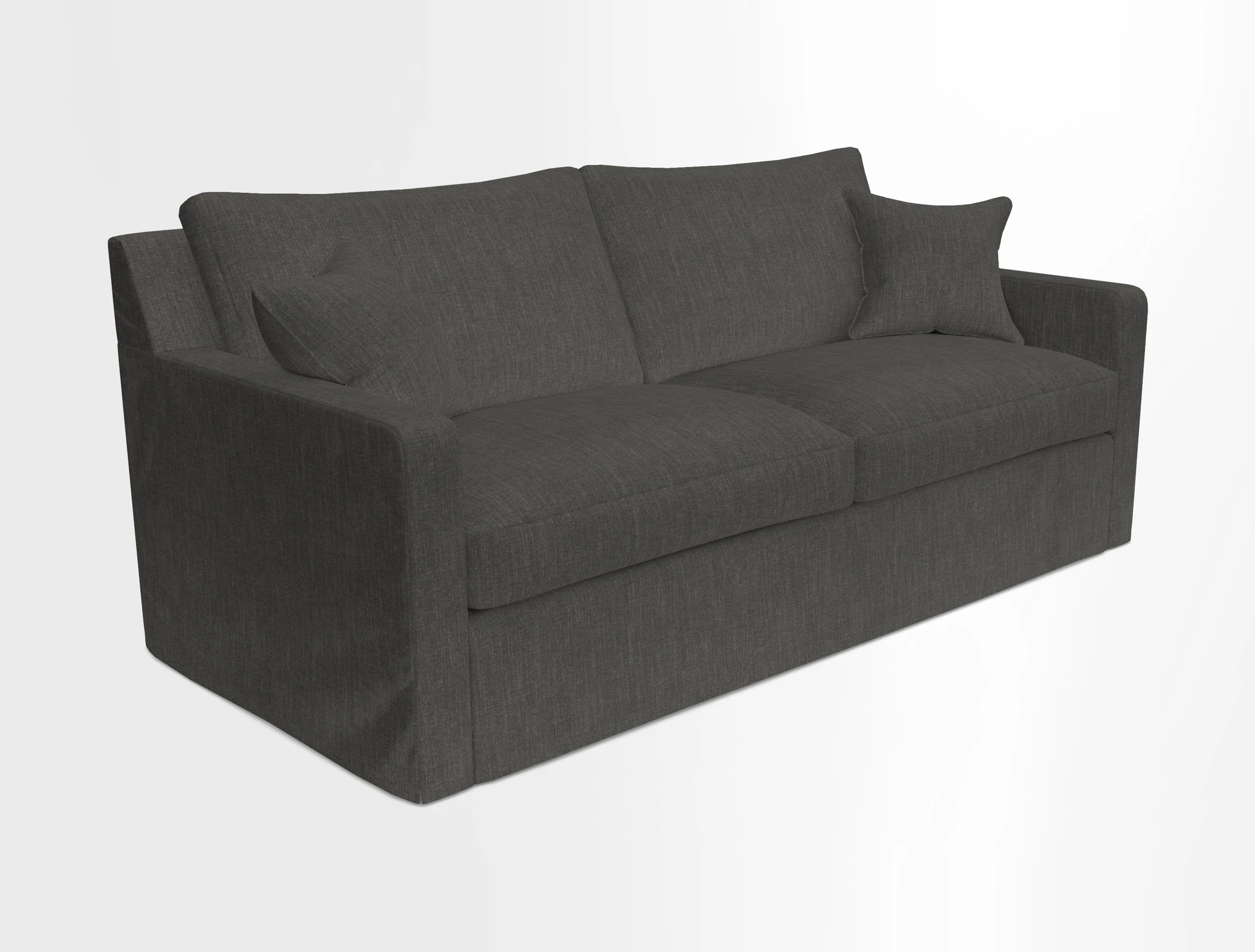 Stopham Sofa Bed in Romo Linara Shingle, seat in Designer's Guild Florian Corn