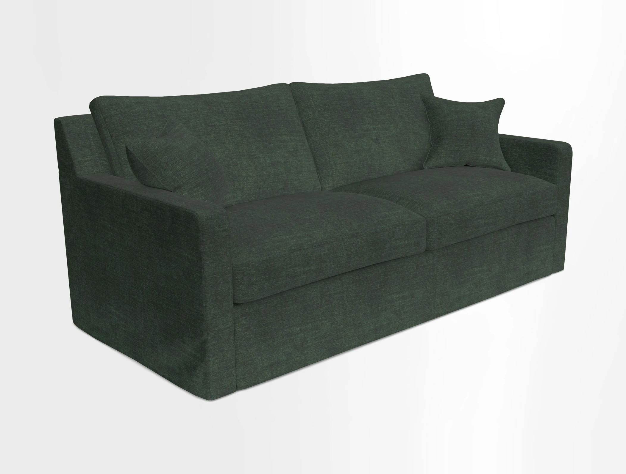 Stopham Sofa Bed in Romo Linara Shingle, seat in Designer's Guild Florian Corn