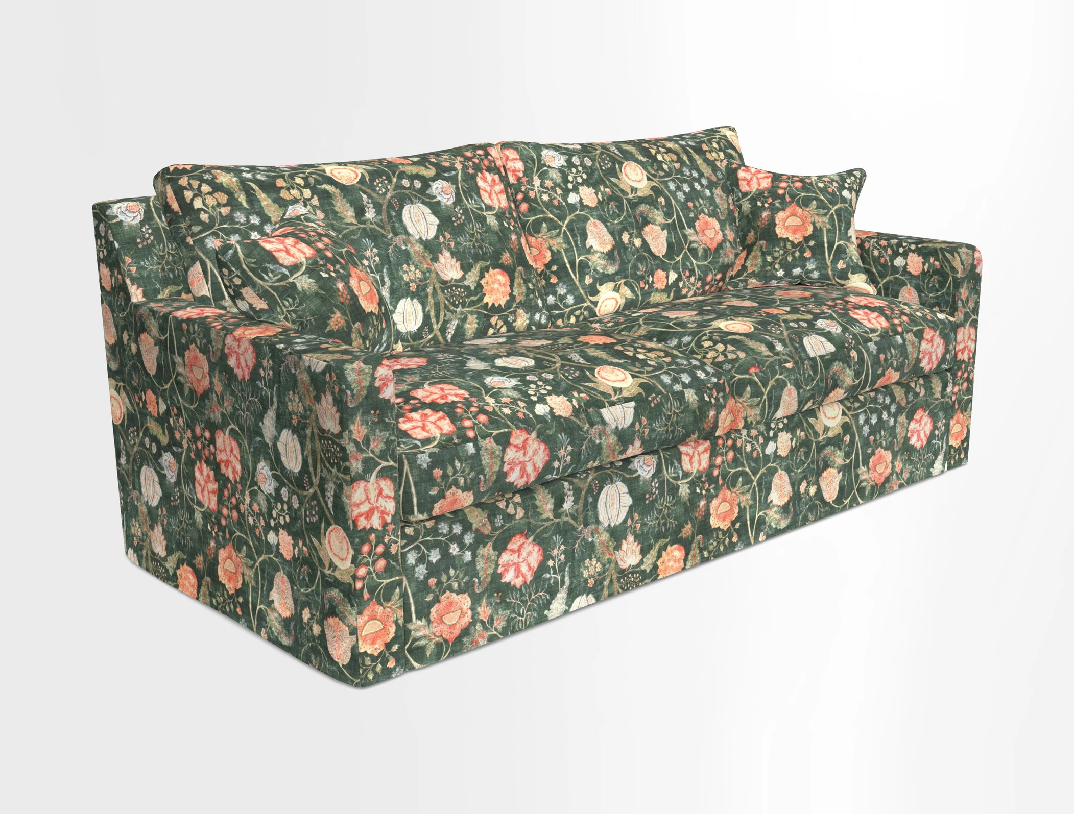 Stopham Sofa Bed in Romo Linara Shingle, seat in Designer's Guild Florian Corn