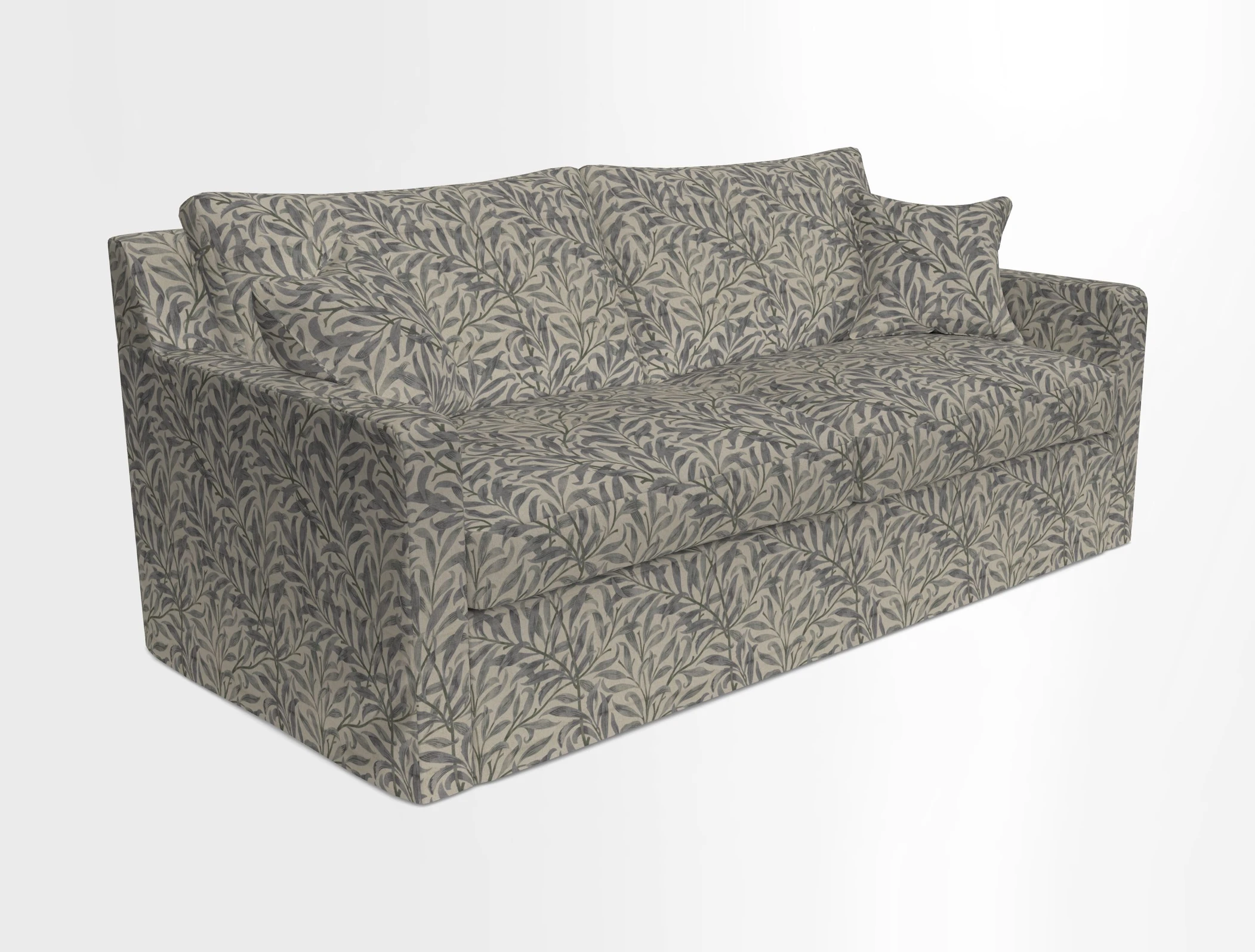 Stopham Sofa Bed in Romo Linara Shingle, seat in Designer's Guild Florian Corn