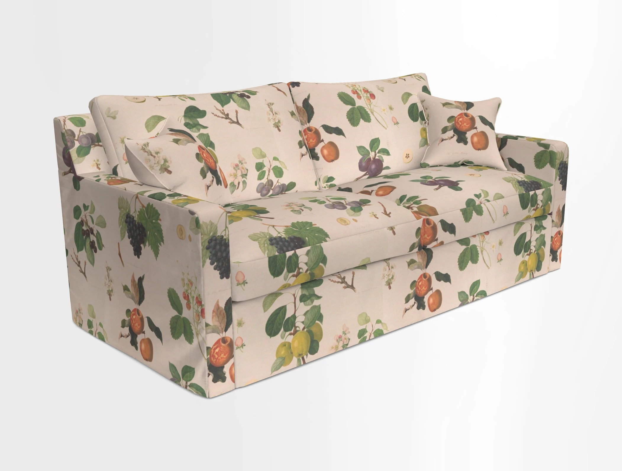 Stopham Sofa Bed in Romo Linara Shingle, seat in Designer's Guild Florian Corn