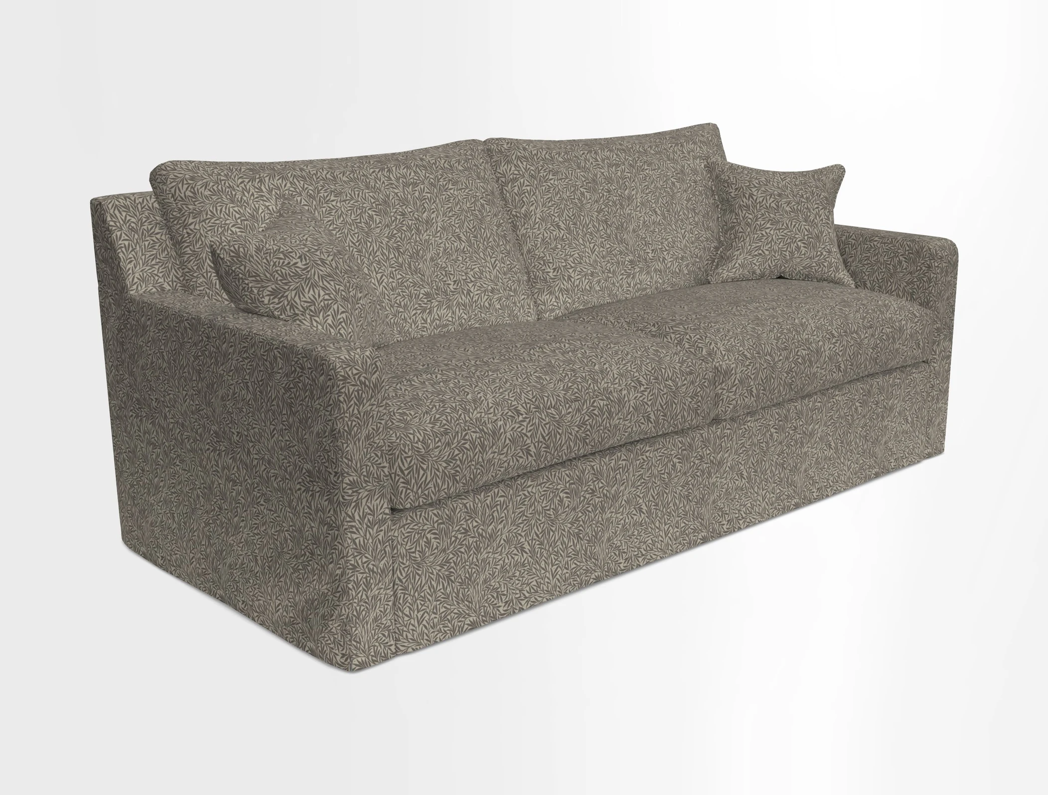 Stopham Sofa Bed in Romo Linara Shingle, seat in Designer's Guild Florian Corn