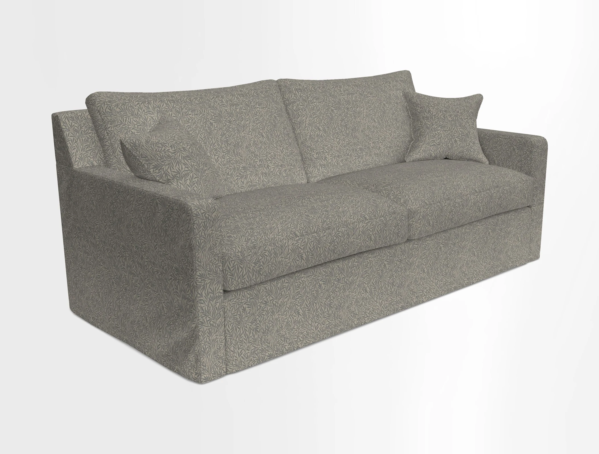 Stopham Sofa Bed in Romo Linara Shingle, seat in Designer's Guild Florian Corn