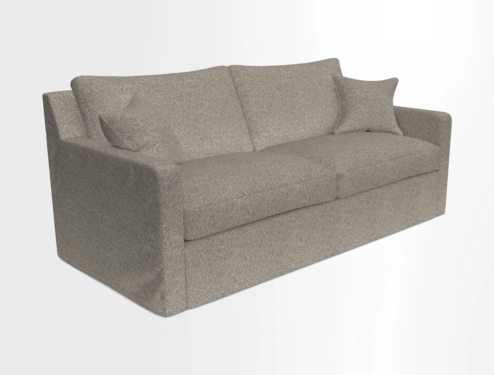 Stopham Sofa Bed in Romo Linara Shingle, seat in Designer's Guild Florian Corn