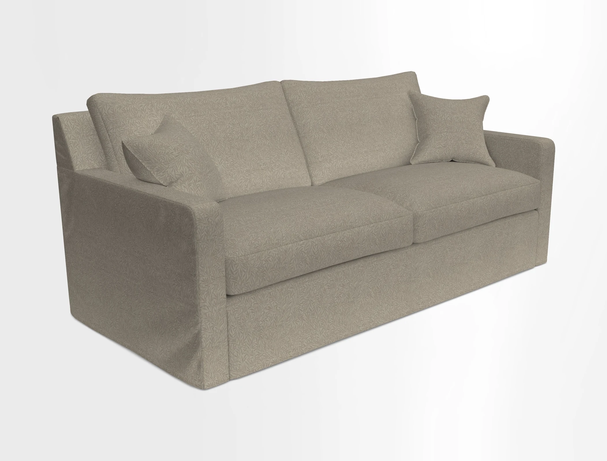 Stopham Sofa Bed in Romo Linara Shingle, seat in Designer's Guild Florian Corn