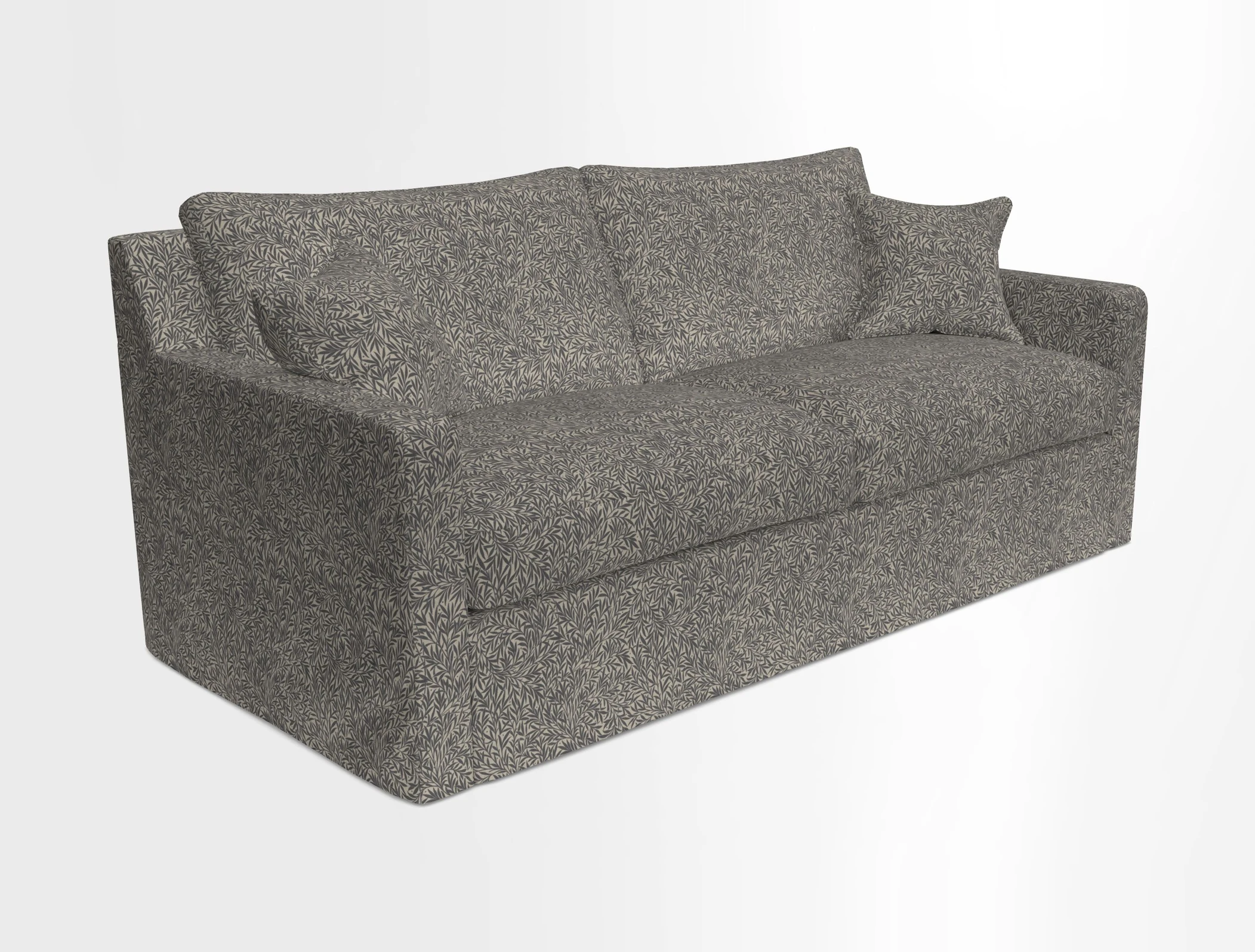 Stopham Sofa Bed in Romo Linara Shingle, seat in Designer's Guild Florian Corn