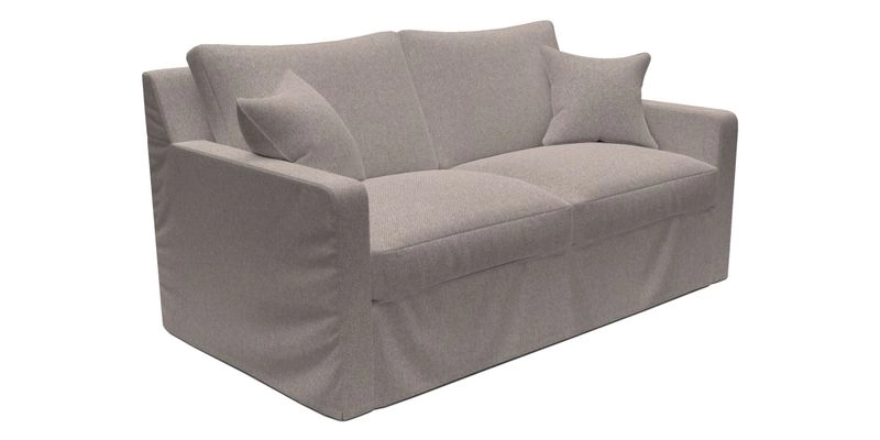 Stopham Sofa Bed in Romo Linara Shingle, seat in Designer's Guild Florian Corn