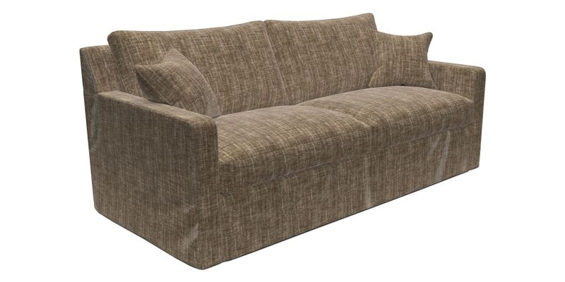Stopham Sofa Bed in Romo Linara Shingle, seat in Designer's Guild Florian Corn
