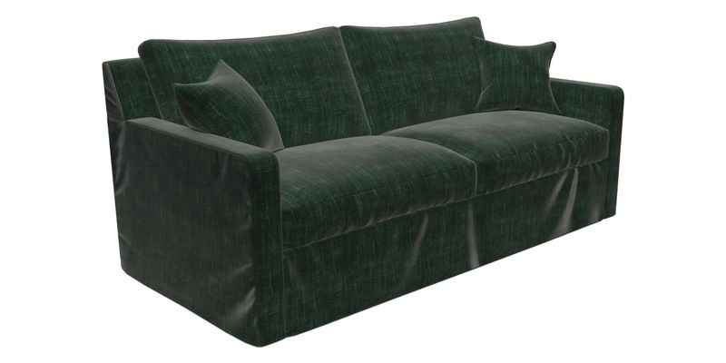 Stopham Sofa Bed in Romo Linara Shingle, seat in Designer's Guild Florian Corn
