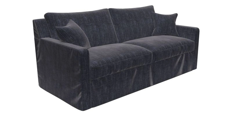 Stopham Sofa Bed in Romo Linara Shingle, seat in Designer's Guild Florian Corn