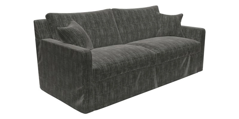 Stopham Sofa Bed in Romo Linara Shingle, seat in Designer's Guild Florian Corn