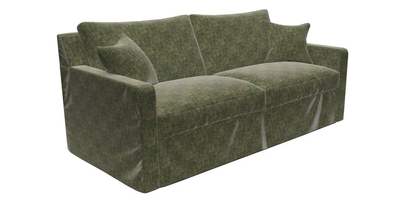 Stopham Sofa Bed in Romo Linara Shingle, seat in Designer's Guild Florian Corn