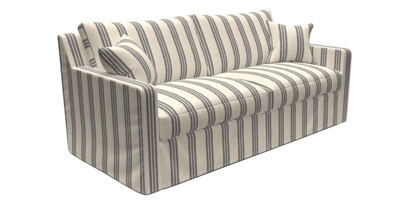 Stopham Sofa Bed in Romo Linara Shingle, seat in Designer's Guild Florian Corn
