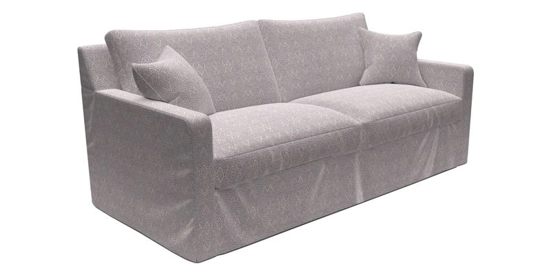 Stopham Sofa Bed in Romo Linara Shingle, seat in Designer's Guild Florian Corn