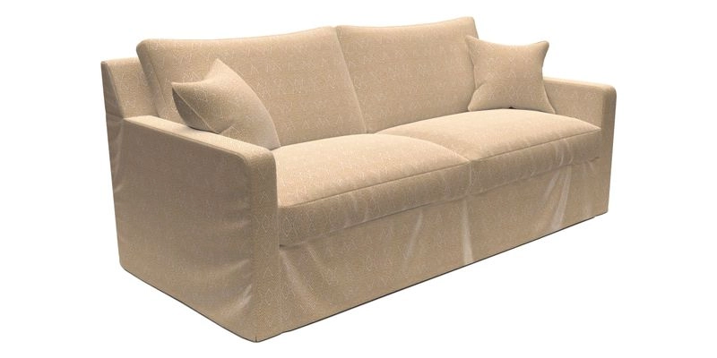 Stopham Sofa Bed in Romo Linara Shingle, seat in Designer's Guild Florian Corn