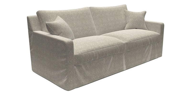 Stopham Sofa Bed in Romo Linara Shingle, seat in Designer's Guild Florian Corn