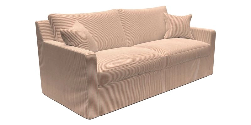 Stopham Sofa Bed in Romo Linara Shingle, seat in Designer's Guild Florian Corn
