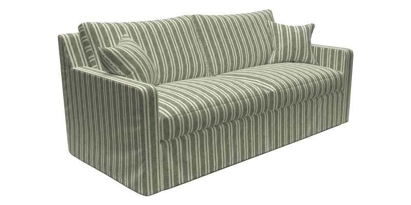 Stopham Sofa Bed in Romo Linara Shingle, seat in Designer's Guild Florian Corn