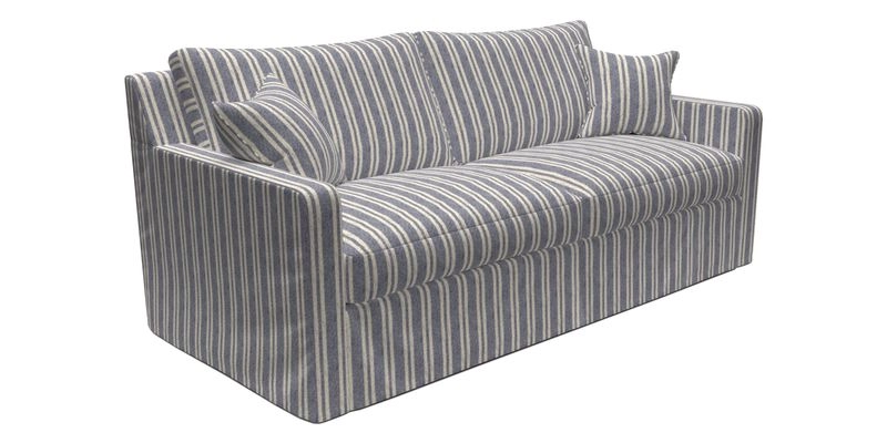 Stopham Sofa Bed in Romo Linara Shingle, seat in Designer's Guild Florian Corn