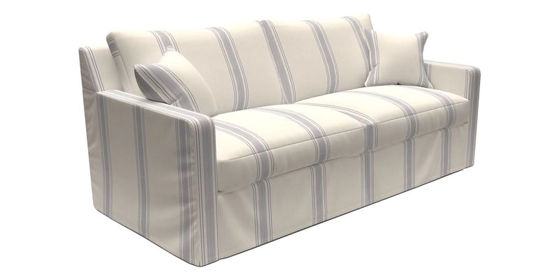 Stopham Sofa Bed in Romo Linara Shingle, seat in Designer's Guild Florian Corn