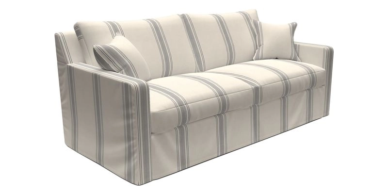 Stopham Sofa Bed in Romo Linara Shingle, seat in Designer's Guild Florian Corn