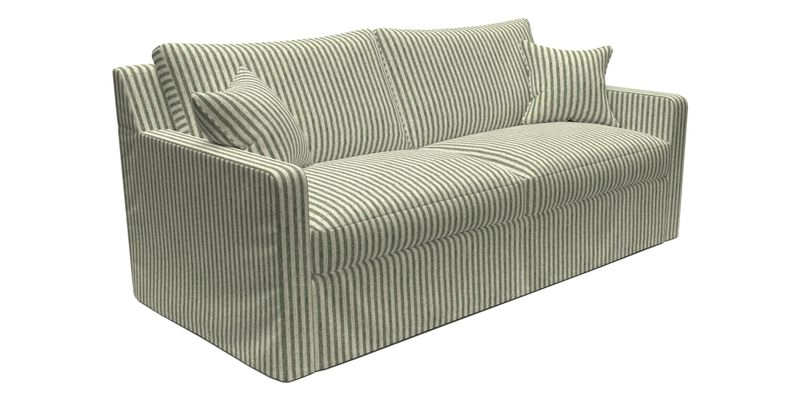 Stopham Sofa Bed in Romo Linara Shingle, seat in Designer's Guild Florian Corn