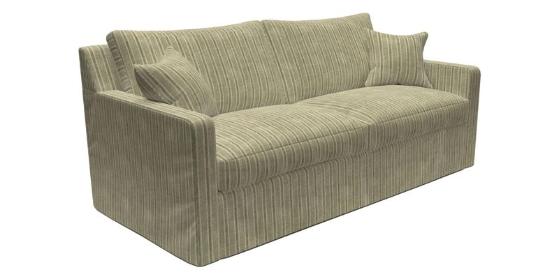 Stopham Sofa Bed in Romo Linara Shingle, seat in Designer's Guild Florian Corn
