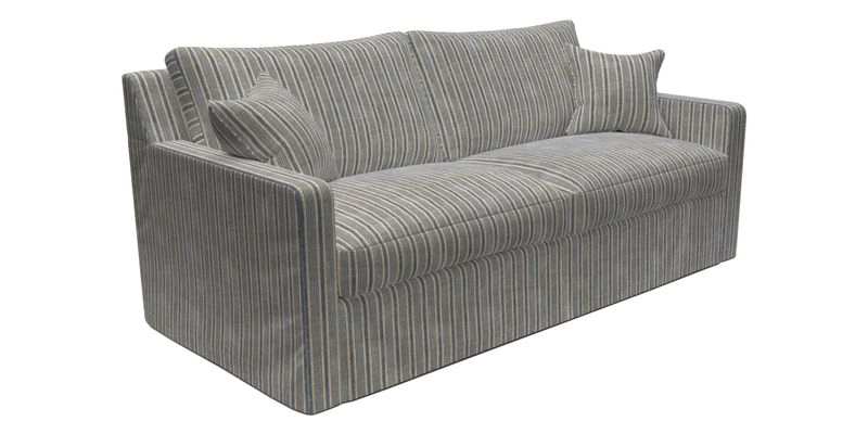 Stopham Sofa Bed in Romo Linara Shingle, seat in Designer's Guild Florian Corn