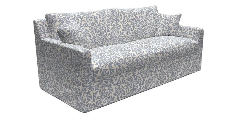 Stopham Sofa Bed in Romo Linara Shingle, seat in Designer's Guild Florian Corn