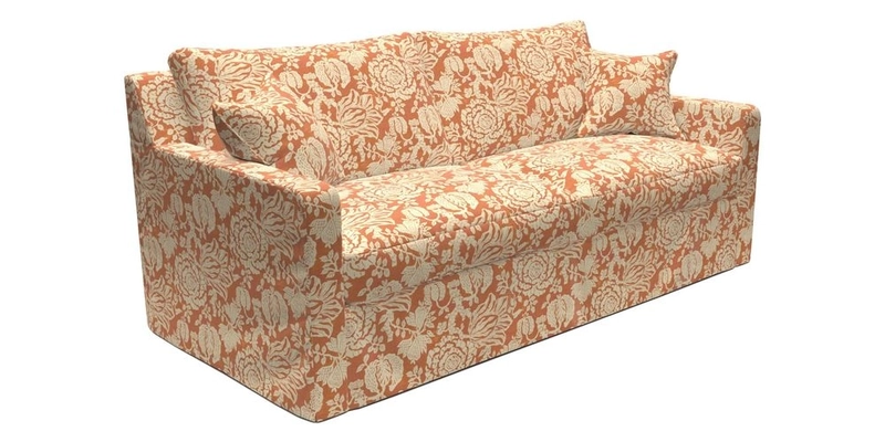 Stopham Sofa Bed in Romo Linara Shingle, seat in Designer's Guild Florian Corn